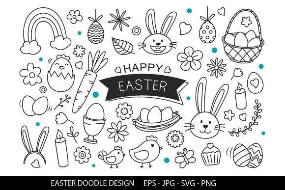 Download Happy Easter Elements Design. - Easter elements Collection