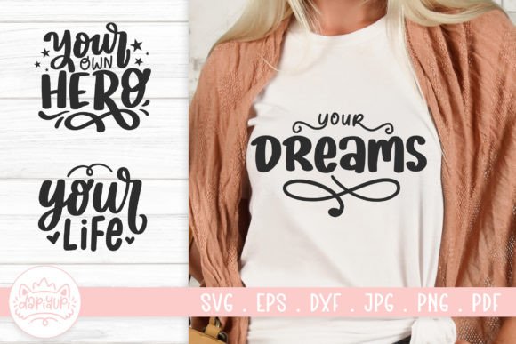 Download Motivational SVG Cut File | Positive SVG - Premium Bundle