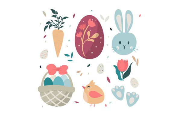 Download Vector of the Easter Elements - Easter elements Collection